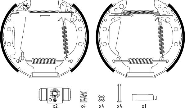 Textar 84044703 - Kit freno, freni a tamburo www.autoricambit.com