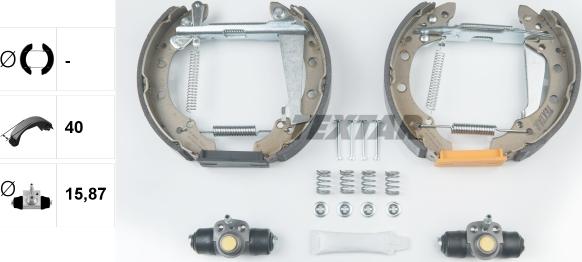 Textar 84044702 - Kit freno, freni a tamburo www.autoricambit.com