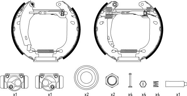 Textar 84045201 - Kit freno, freni a tamburo www.autoricambit.com