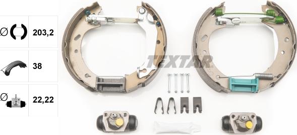 Textar 84046600 - Kit freno, freni a tamburo www.autoricambit.com