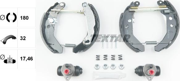 Textar 84041900 - Kit freno, freni a tamburo www.autoricambit.com