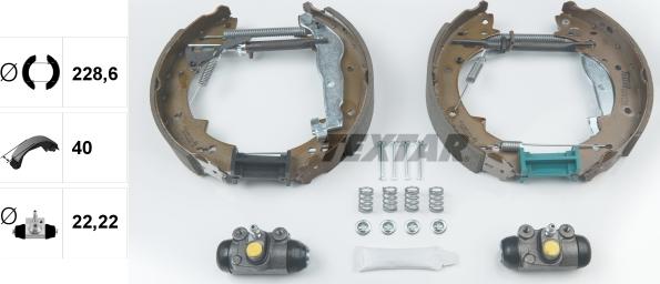 Textar 84041200 - Kit freno, freni a tamburo www.autoricambit.com