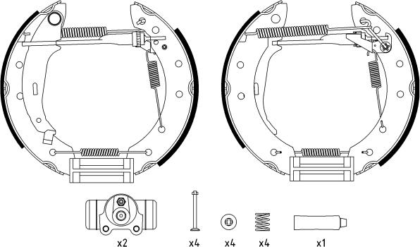 Textar 84048000 - Kit freno, freni a tamburo www.autoricambit.com