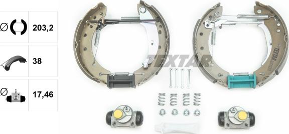 Textar 84048008 - Kit freno, freni a tamburo www.autoricambit.com