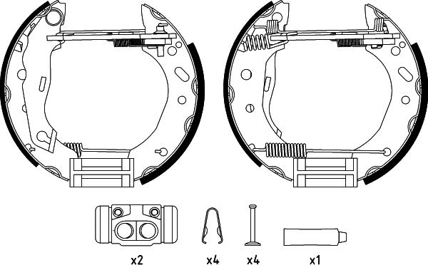 Textar 84048802 - Kit freno, freni a tamburo www.autoricambit.com