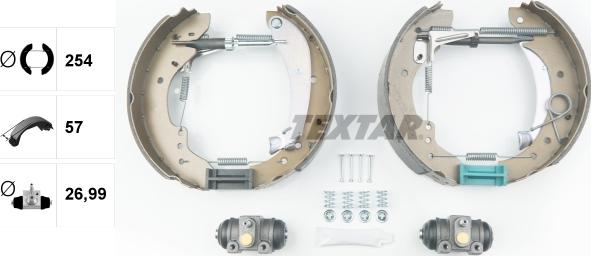 Textar 84047901 - Kit freno, freni a tamburo www.autoricambit.com