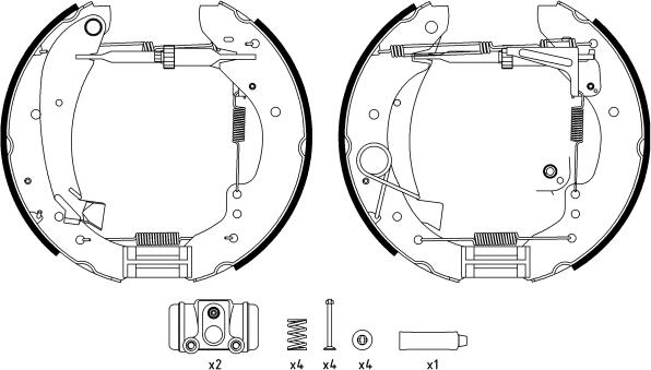 Textar 84047901 - Kit freno, freni a tamburo www.autoricambit.com