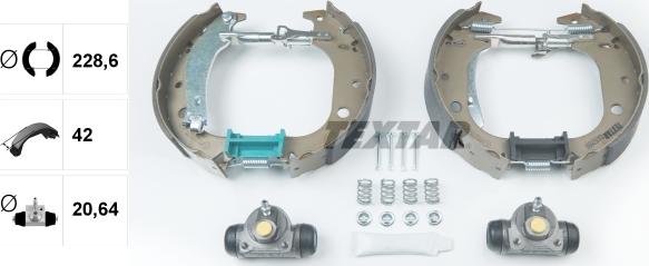 Textar 84059900 - Kit freno, freni a tamburo www.autoricambit.com