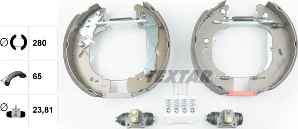 Textar 84054500 - Kit freno, freni a tamburo www.autoricambit.com