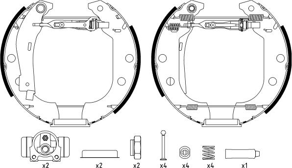 Textar 84056601 - Kit freno, freni a tamburo www.autoricambit.com