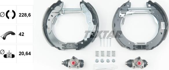 Textar 84050000 - Kit freno, freni a tamburo www.autoricambit.com