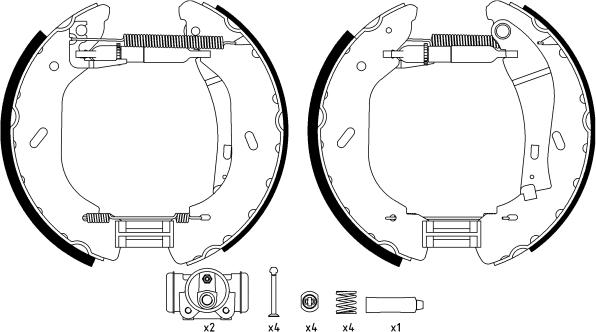 Textar 84058600 - Kit freno, freni a tamburo www.autoricambit.com