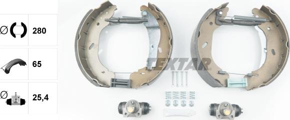 Textar 84058600 - Kit freno, freni a tamburo www.autoricambit.com