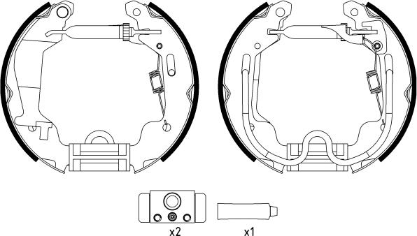 Textar 84058000 - Kit freno, freni a tamburo www.autoricambit.com