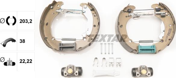 Textar 84053600 - Kit freno, freni a tamburo www.autoricambit.com