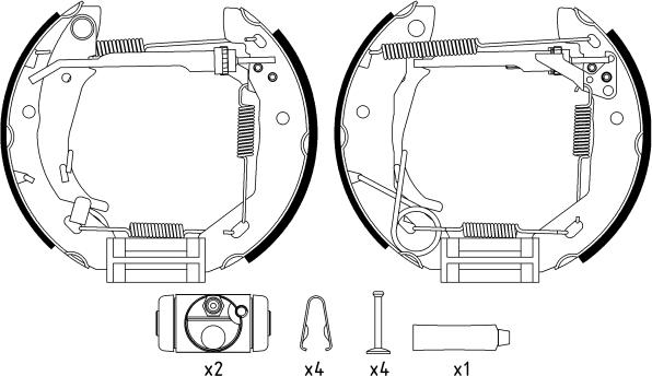 Textar 84053000 - Kit freno, freni a tamburo www.autoricambit.com