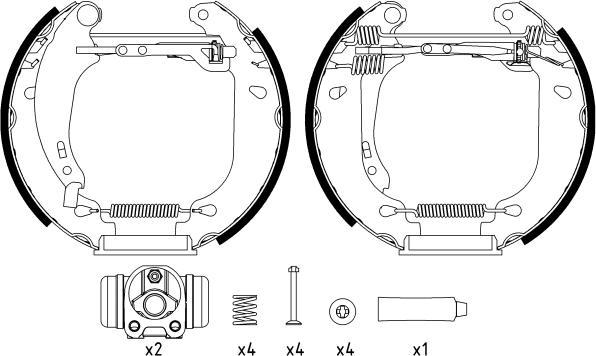 Textar 84053700 - Kit freno, freni a tamburo www.autoricambit.com