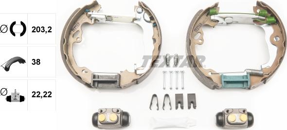 Textar 84052501 - Kit freno, freni a tamburo www.autoricambit.com