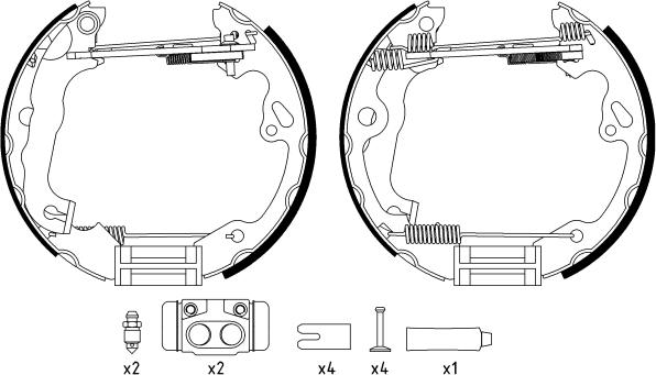 Textar 84052501 - Kit freno, freni a tamburo www.autoricambit.com