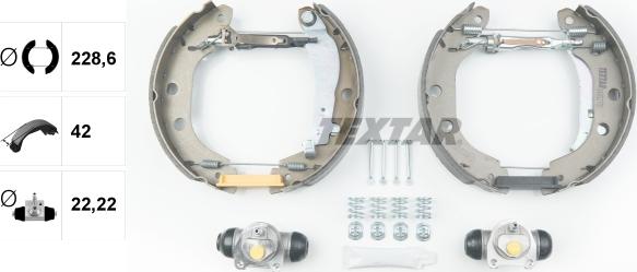 Textar 84052701 - Kit freno, freni a tamburo www.autoricambit.com