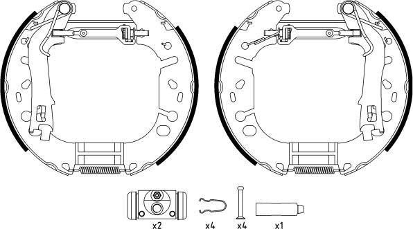 Textar 84065402 - Kit freno, freni a tamburo www.autoricambit.com