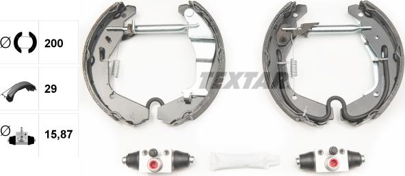 Textar 84065200 - Kit freno, freni a tamburo www.autoricambit.com