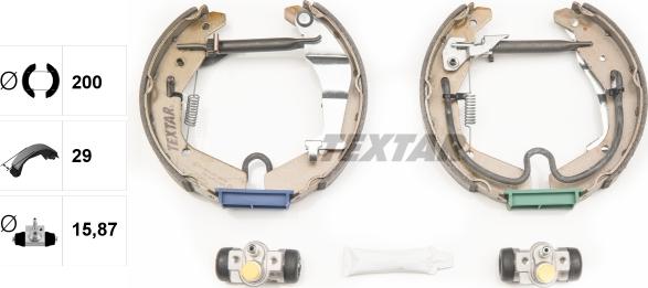 Textar 84065201 - Kit freno, freni a tamburo www.autoricambit.com