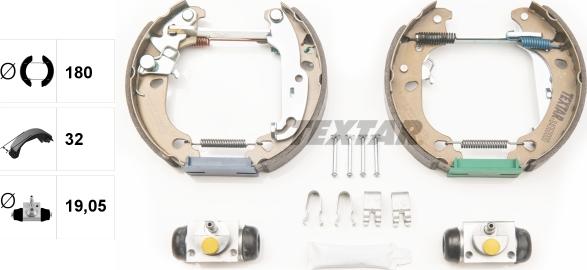 Textar 84060000 - Kit freno, freni a tamburo www.autoricambit.com