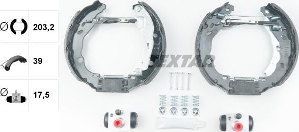 Textar 84060200 - Kit freno, freni a tamburo www.autoricambit.com