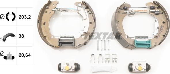 Textar 84061100 - Kit freno, freni a tamburo www.autoricambit.com