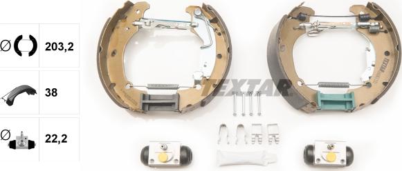 Textar 84061101 - Kit freno, freni a tamburo www.autoricambit.com