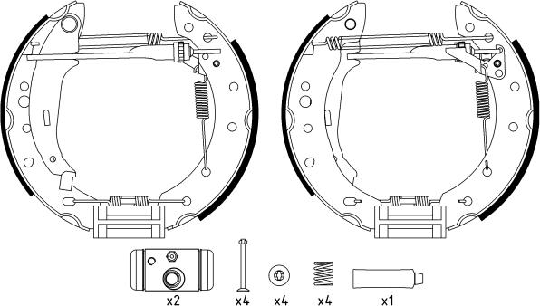 Textar 84061801 - Kit freno, freni a tamburo www.autoricambit.com