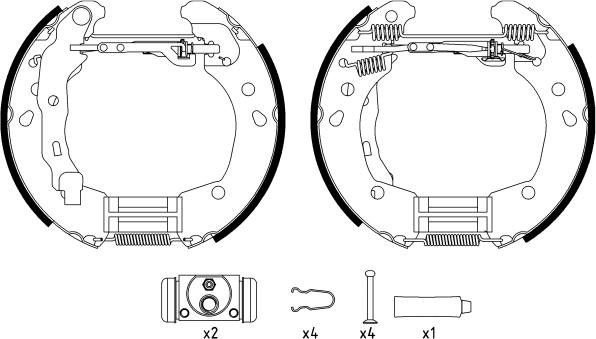 Textar 84062600 - Kit freno, freni a tamburo www.autoricambit.com