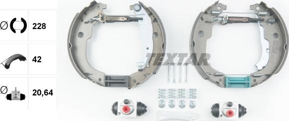 Textar 84067201 - Kit freno, freni a tamburo www.autoricambit.com