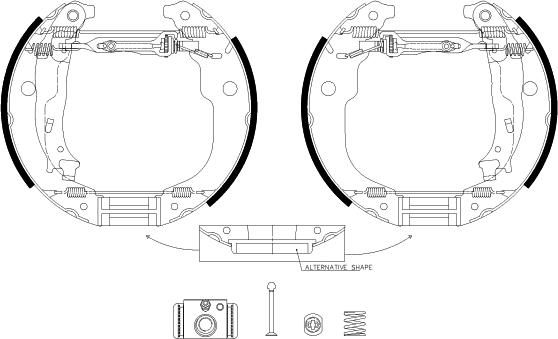 Textar 84067202 - Kit freno, freni a tamburo www.autoricambit.com