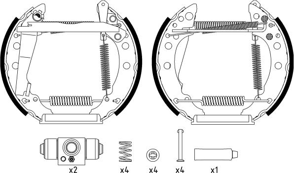 Textar 84018205 - Kit freno, freni a tamburo www.autoricambit.com