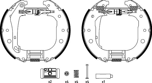 Textar 84081600 - Kit freno, freni a tamburo www.autoricambit.com