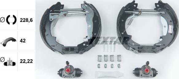 Textar 84030403 - Kit freno, freni a tamburo www.autoricambit.com