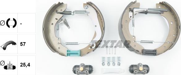 Textar 84030600 - Kit freno, freni a tamburo www.autoricambit.com