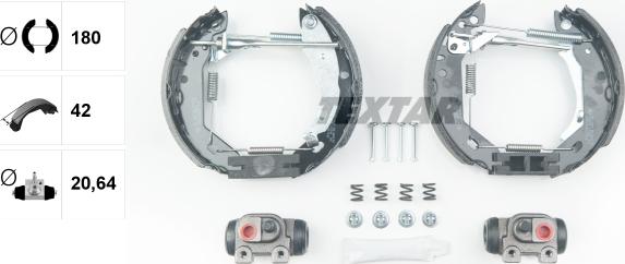 Textar 84031804 - Kit freno, freni a tamburo www.autoricambit.com