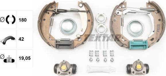 Textar 84031800 - Kit freno, freni a tamburo www.autoricambit.com