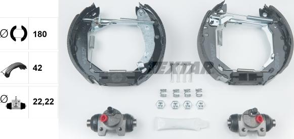 Textar 84031801 - Kit freno, freni a tamburo www.autoricambit.com