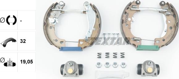 Textar 84038001 - Kit freno, freni a tamburo www.autoricambit.com