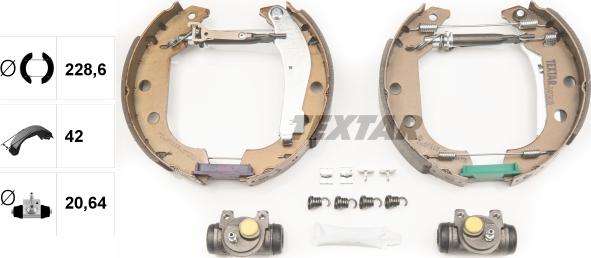 Textar 84038100 - Kit freno, freni a tamburo www.autoricambit.com