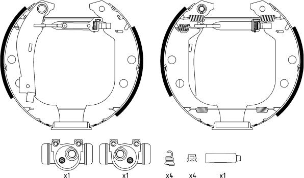 Textar 84038100 - Kit freno, freni a tamburo www.autoricambit.com