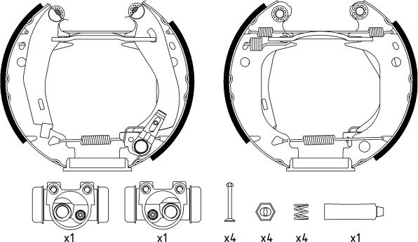 Textar 84038202 - Kit freno, freni a tamburo www.autoricambit.com