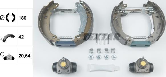 Textar 84037409 - Kit freno, freni a tamburo www.autoricambit.com