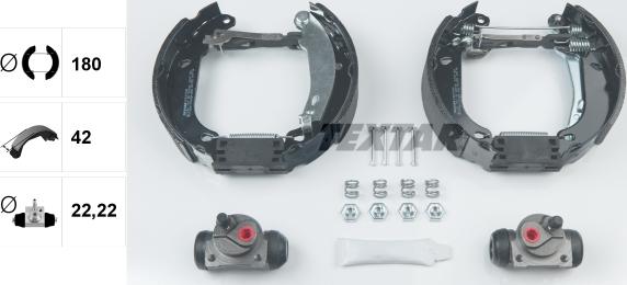 Textar 84037400 - Kit freno, freni a tamburo www.autoricambit.com