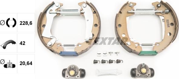 Textar 84029201 - Kit freno, freni a tamburo www.autoricambit.com