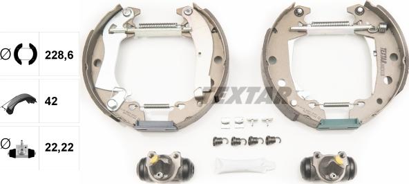 Textar 84024100 - Kit freno, freni a tamburo www.autoricambit.com